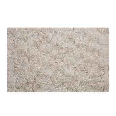 Alfombra de ba&ntilde;o beige Relief 50x80cm