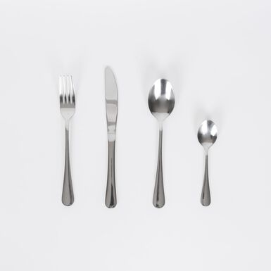Cuberteria de 24 piezas de acero inoxidable Munich Silver - Bergner