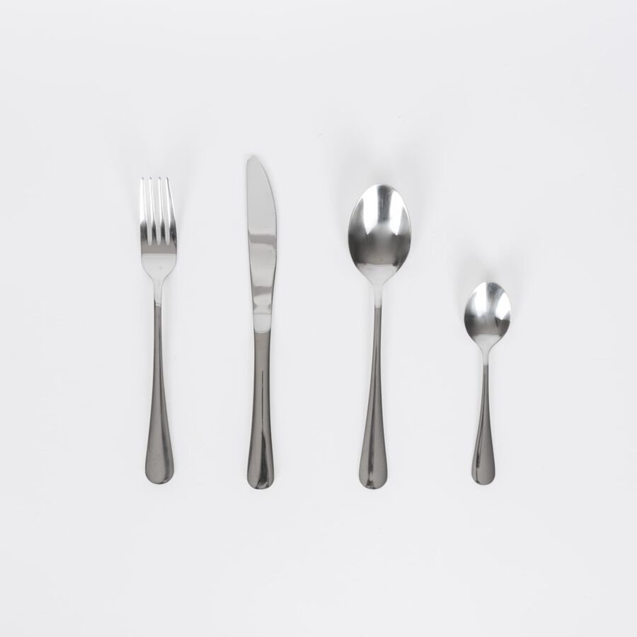 Cuberteria de 24 piezas de acero inoxidable Munich Silver - Bergner