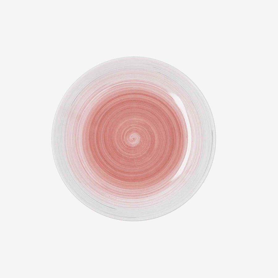 Plato de postre de cer&aacute;mica Suede rose &Oslash;19cm