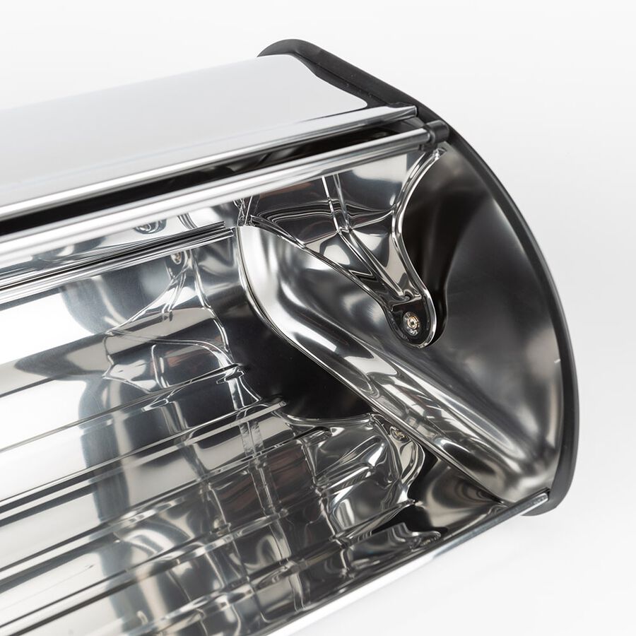 Panera cubierta de acero inoxidable 44x27x18cm