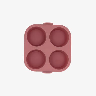 Molde de 4 muffin de airfryer marr&oacute;n de silicona Terrae