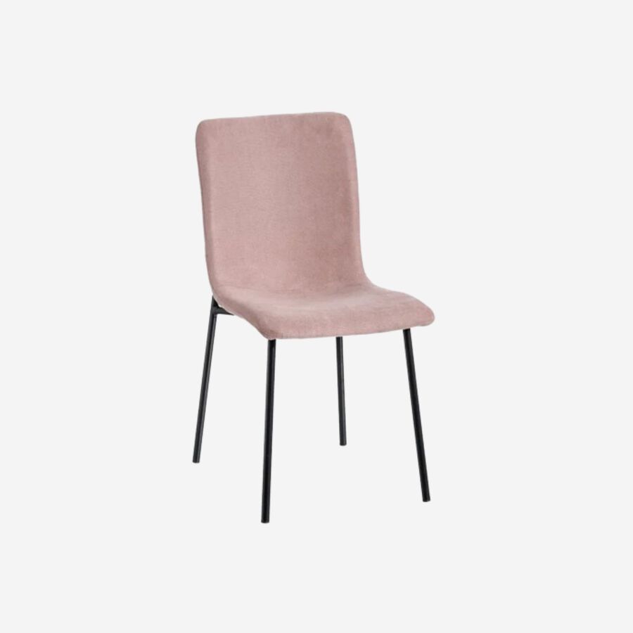 Set de 2 sillas de comedor de metal rosa Jasper 44x54x86cm