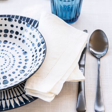 Servilleta de tela básica color blanco 45x45cm