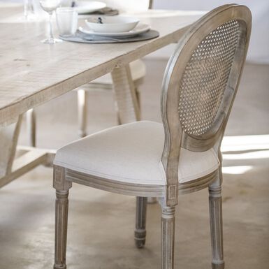 Silla de comedor de madera de abedul beige Monarch 50x56x96cm
