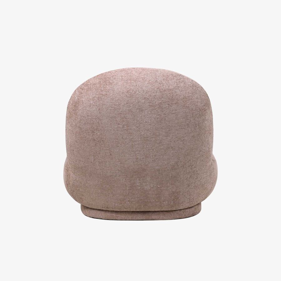 Butaca de algodón marrón Aicha 85x82x77cm Clau&Chloe