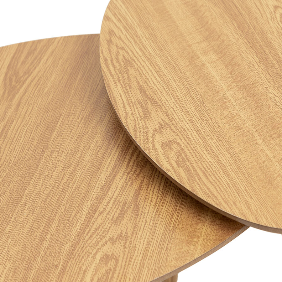 Set de 2 mesas auxiliares de madera Sevilla 44,5cm