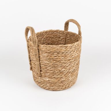 Cesta con asa esparto Magret Ø23x23cm