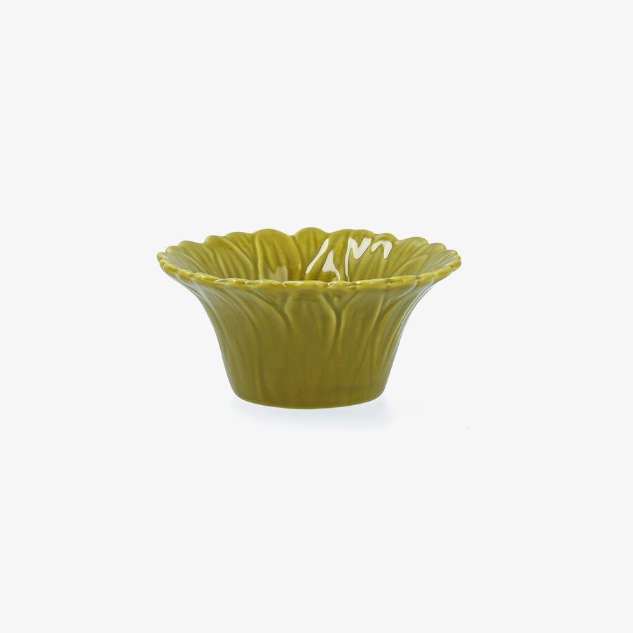 Bol de flor verde de porcelana Pomera 10cm