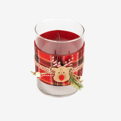 Portavelas de cristal Reno 13cm