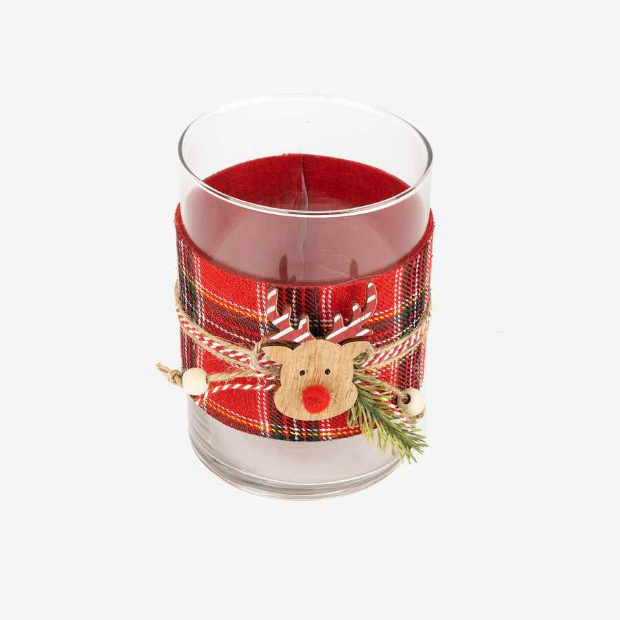 Portavelas de cristal Reno 13cm