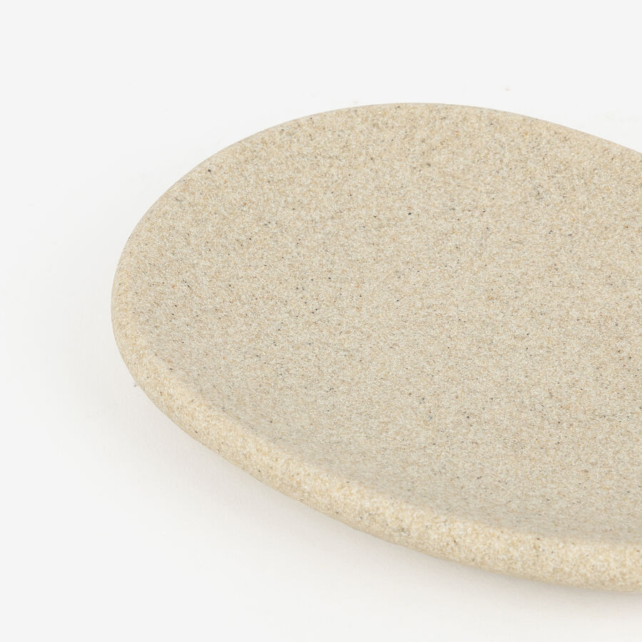 Jabonera de poliresina Clear Stone 14x11cm