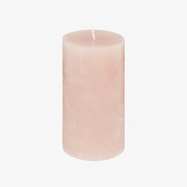 Vela decorativa pilar rosa claro &Oslash;7x13cm