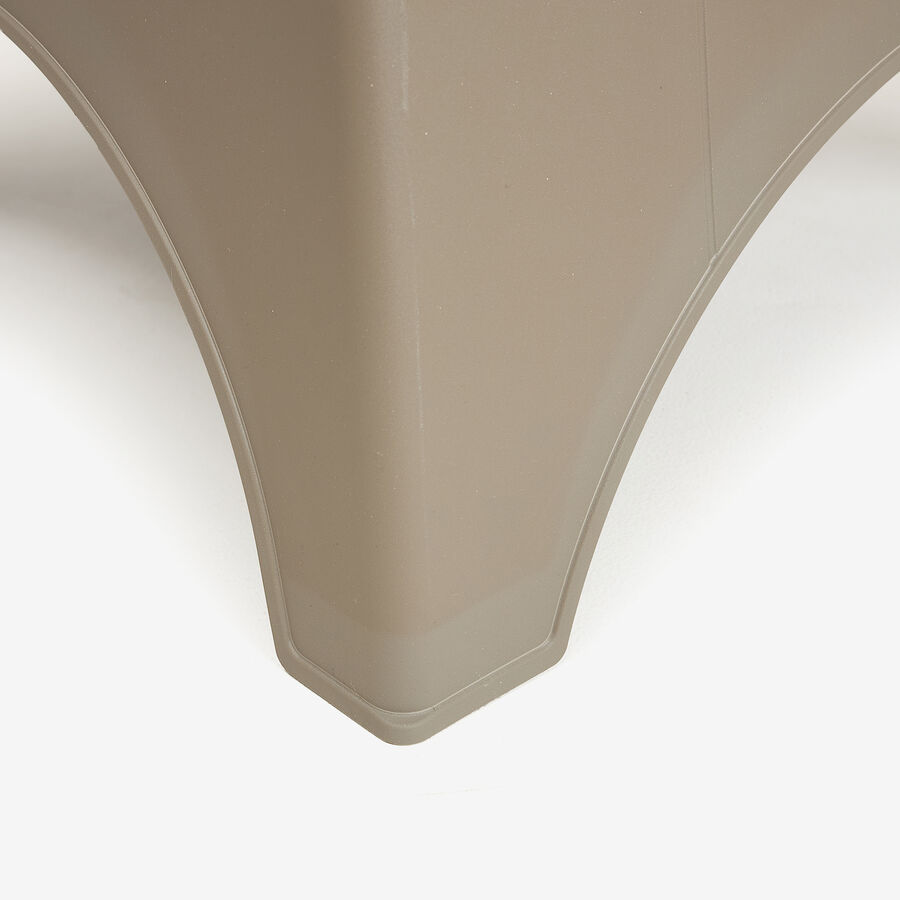 Silla de jard&iacute;n apilable de polipropileno taupe Patmos 78x71x79cm