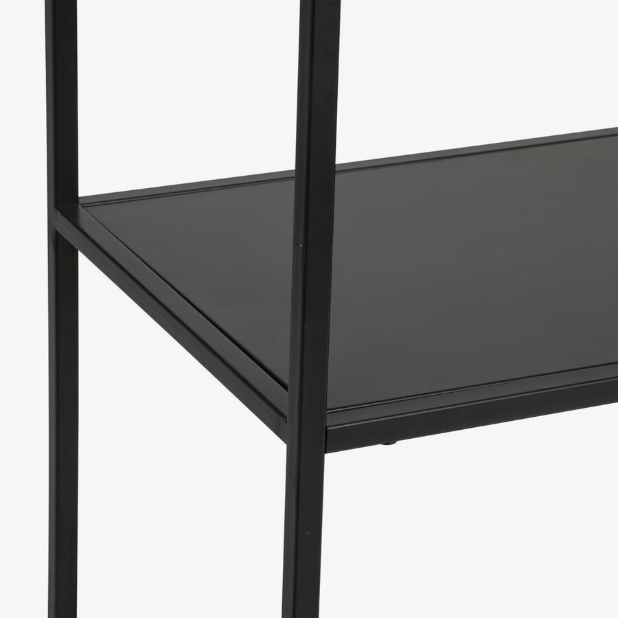Estanter&iacute;a de 6 niveles negra de metal Ceyra 180cm 