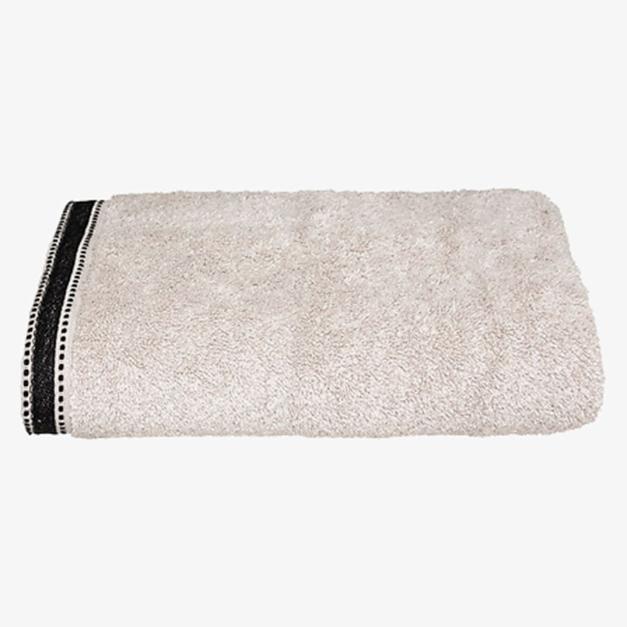 Toalla de ducha de algod&oacute;n beige Sena 70x130cm - 550 g/m&sup2;