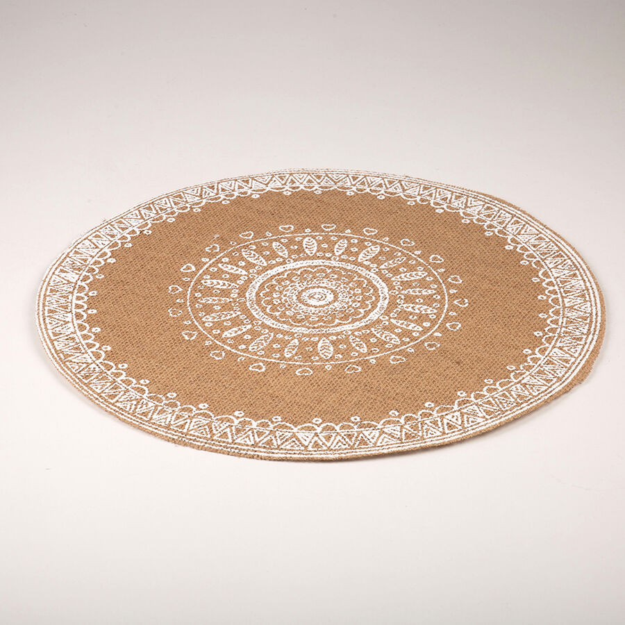 Mantel individual de yute Crochet &Oslash;38cm