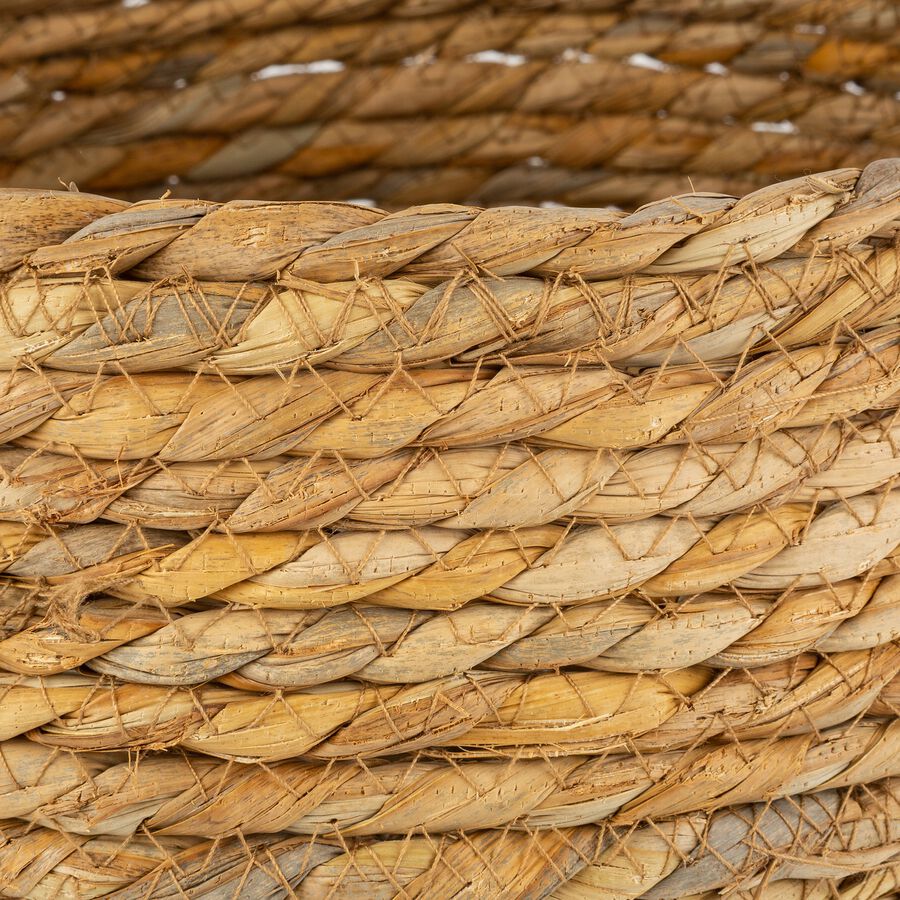 Cesta con asa de esparto Magret Ø26x23cm