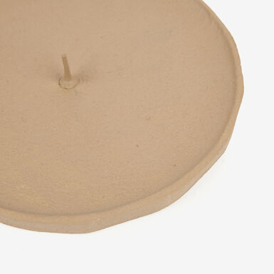 Portavelas beige 11cm