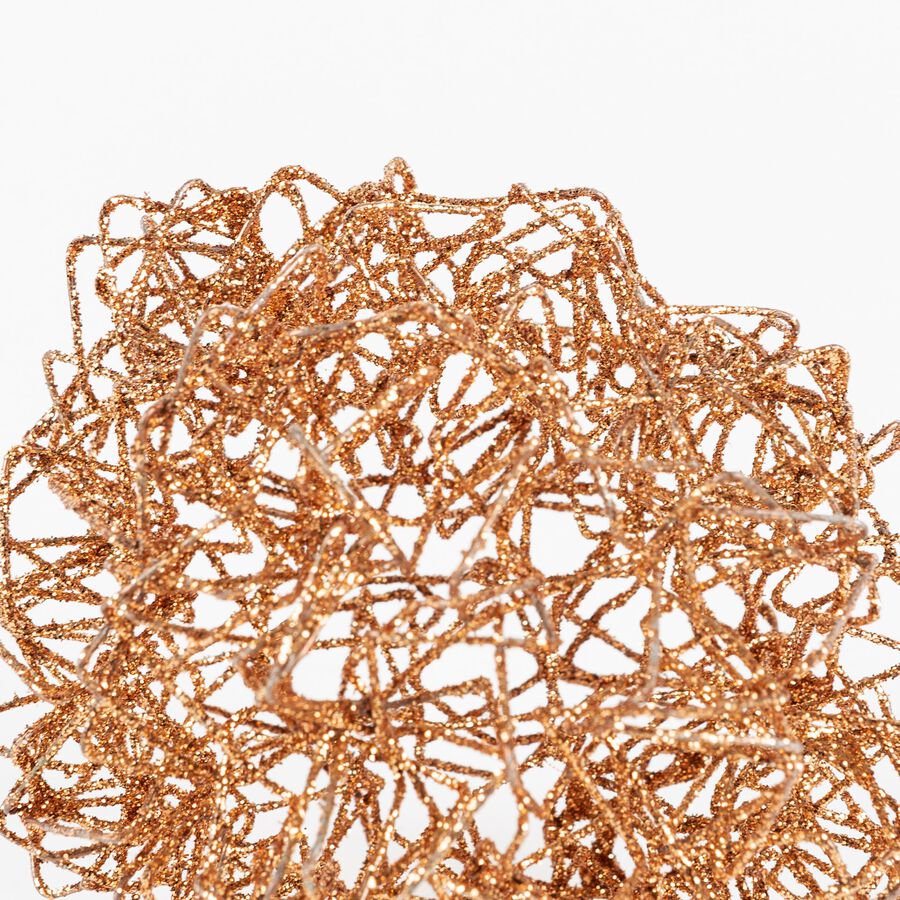 Bola decorativa de metal dorada 10cm