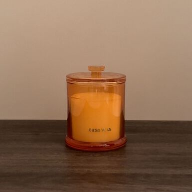 Vela aromática en vaso de cristal Golden vanilla Durcal Ø10x13cm