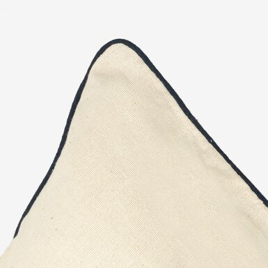 Funda de cojín de algodón con rayas azules Niza 60x60cm