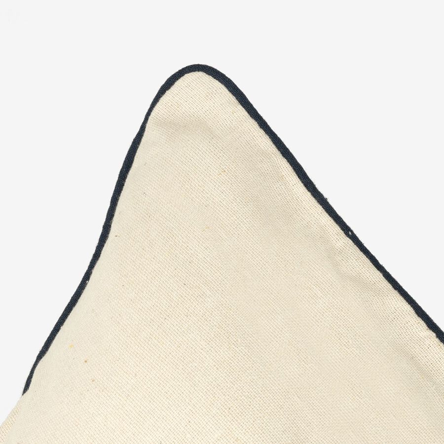 Funda de cojín de algodón con rayas azules Niza 60x60cm