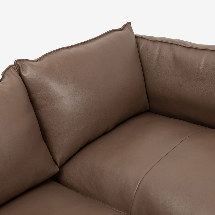 Sof&aacute; de 2 plazas caf&eacute; Evitas 176x98x78cm