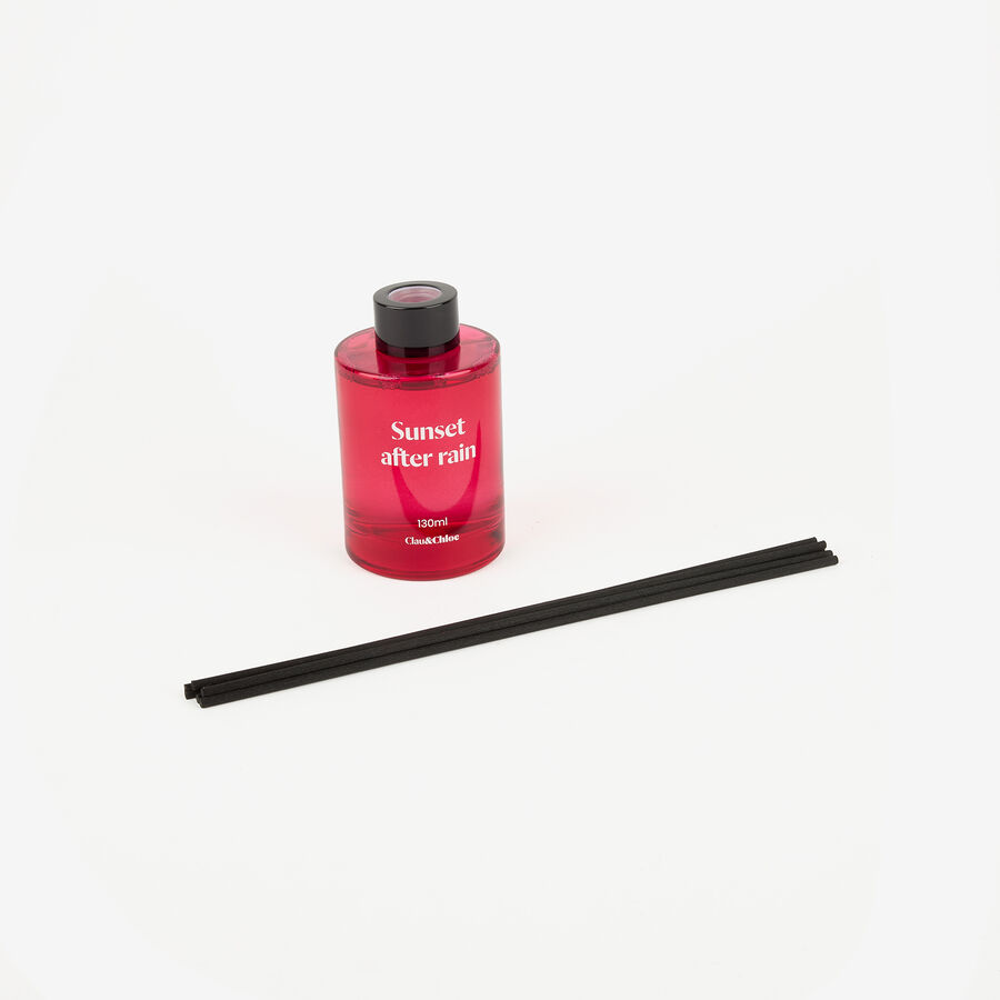 Ambientador en mikado Sunset After Rain 130ml Ø9x26cm Clau&Chloe