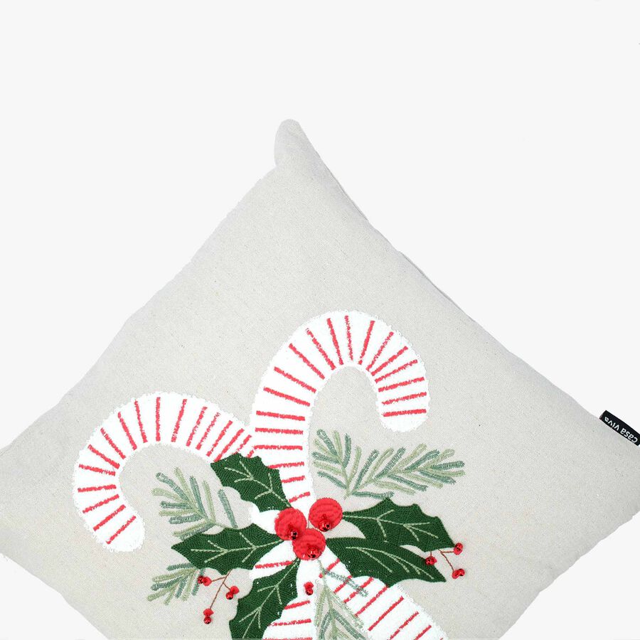 Funda de coj&iacute;n Bastones de caramelo 45x45cm