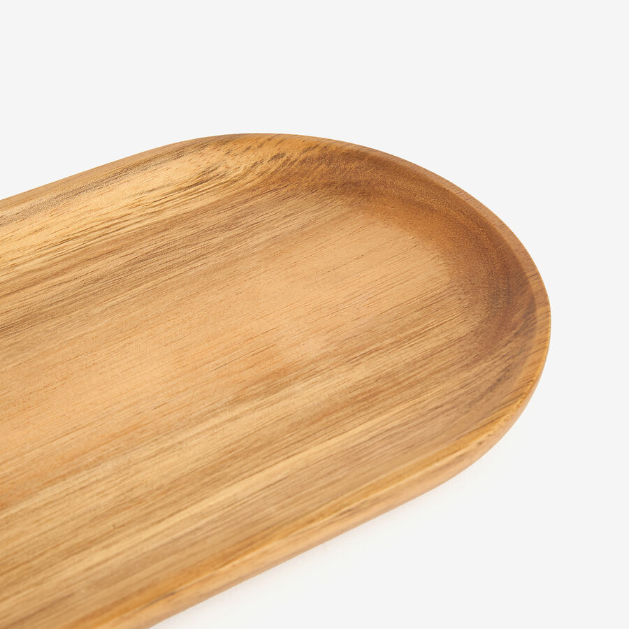 Bandeja de madera de acacia 24x13cm