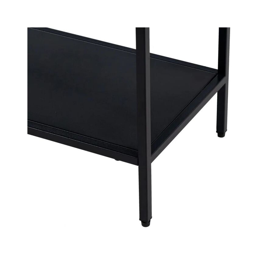 Consola de acero negro acero Calista 120,50x30x81,30cm