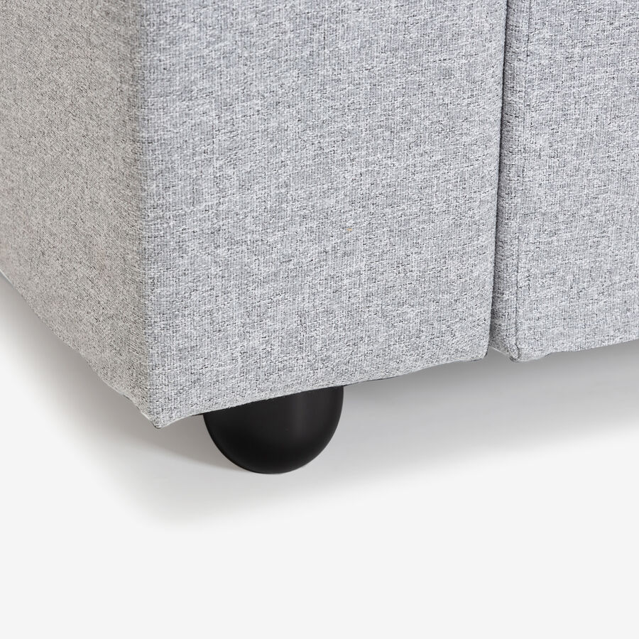 Sofá cama de 3 plazas gris Barita 216x85x85cm