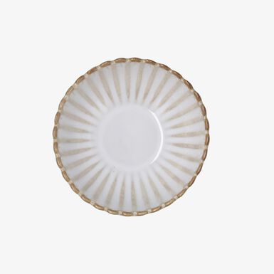 Bol con relieve beige de porcelana Cremier &Oslash;11,5x5cm