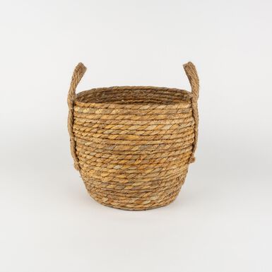 Cesta con asa de esparto Magret Ø26x23cm