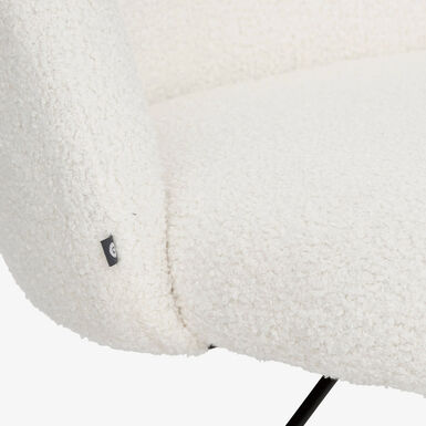 Silla de escritorio blanca de rizo Giren 