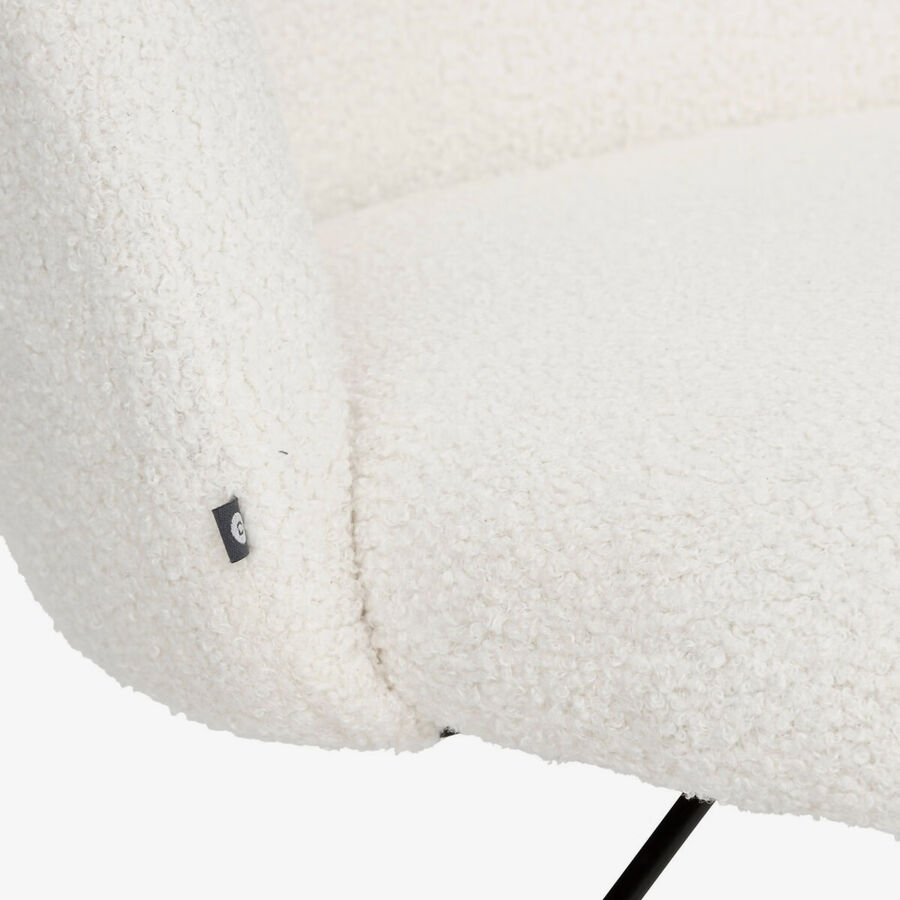 Silla de escritorio blanca de rizo Giren 