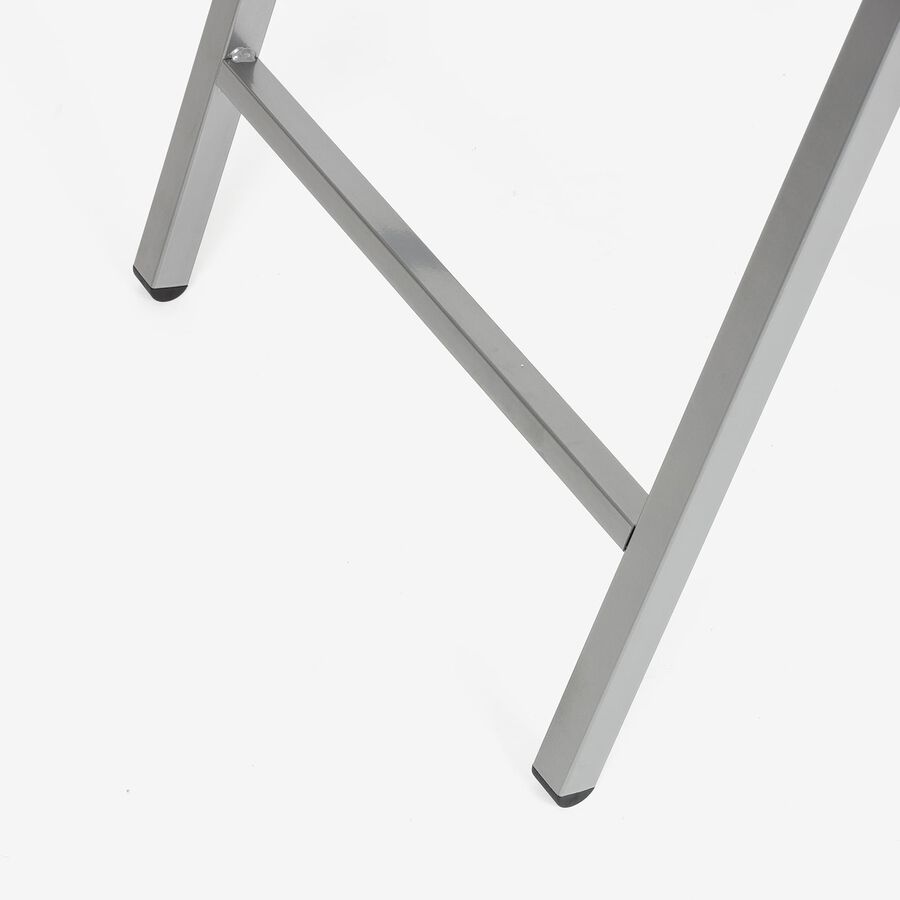 Mesa auxiliar plegable blanca 48x48x65cm