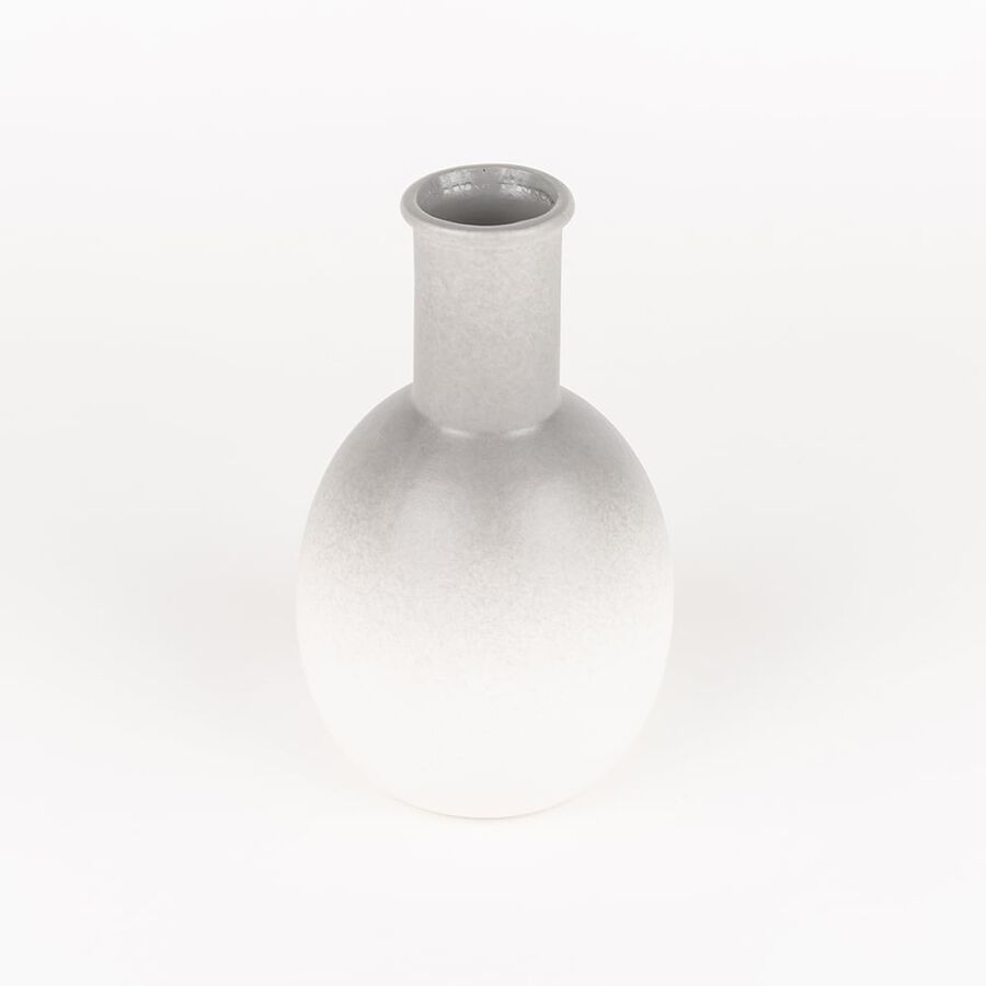 Jarrón de cerámica Blur Grey Ø12x20cm Clau&Chloe
