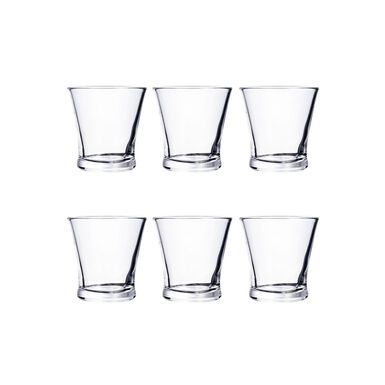 Set de 6 vasos de cristal de carajillo 10cl