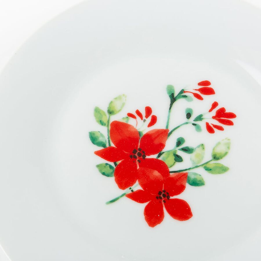 Vajilla 18 piezas porcelana flores