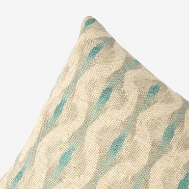 Funda de cojín de algodón beige Tribal 45x45cm