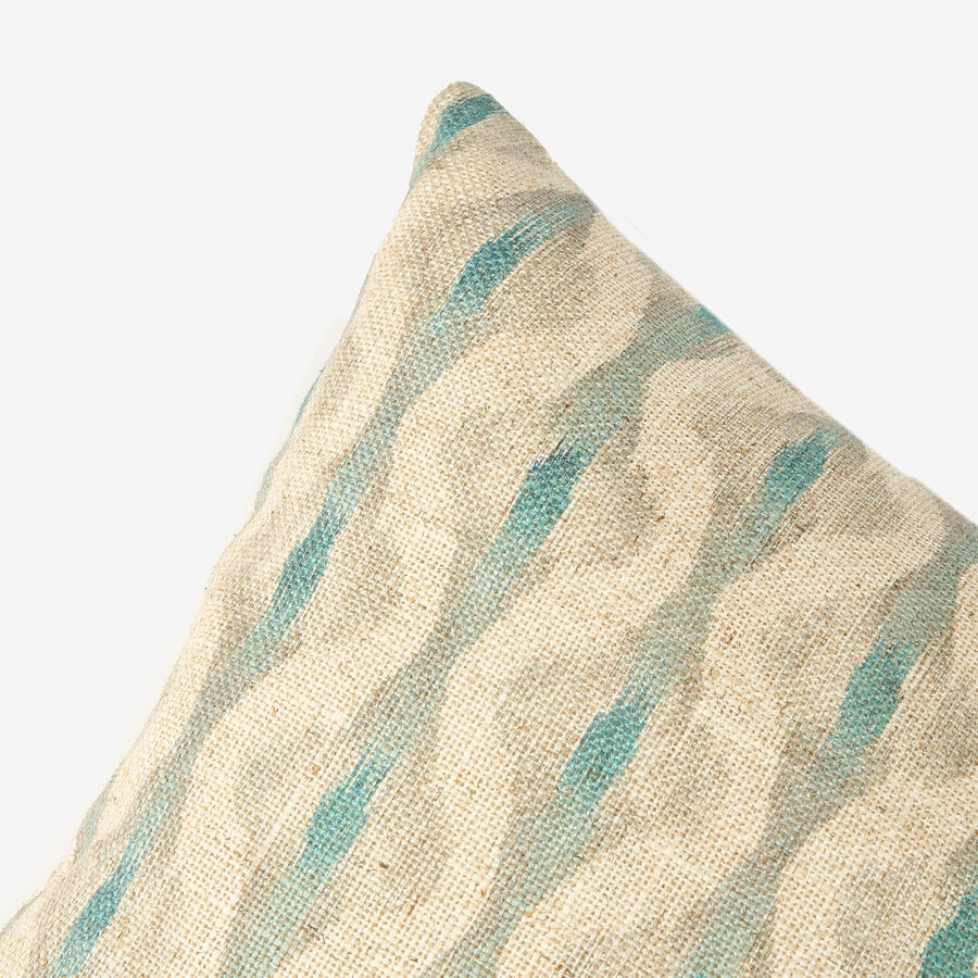 Funda de cojín de algodón beige Tribal 45x45cm