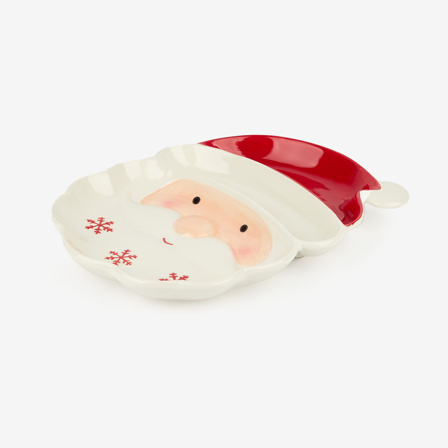 Plato de dolomita Santa Claus 31x23x3,5cm