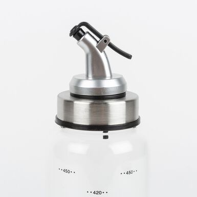 Aceitera con dosificador de acero inoxidable Len