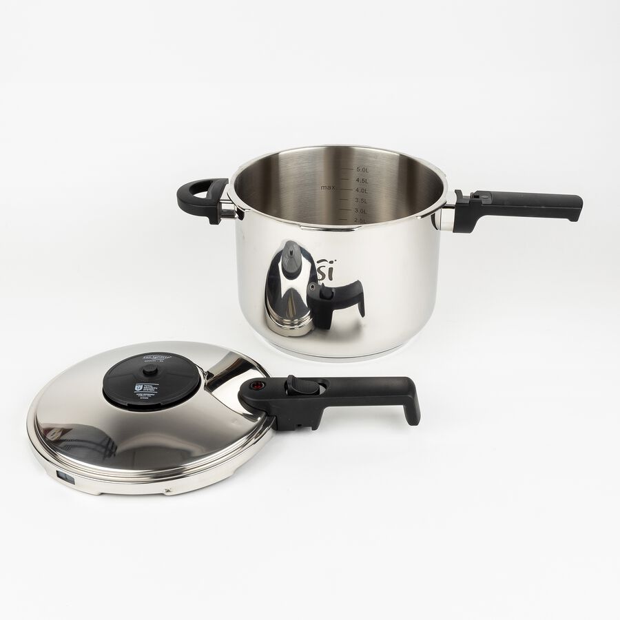 Olla a presi&oacute;n de acero inoxidable Creta, 6L