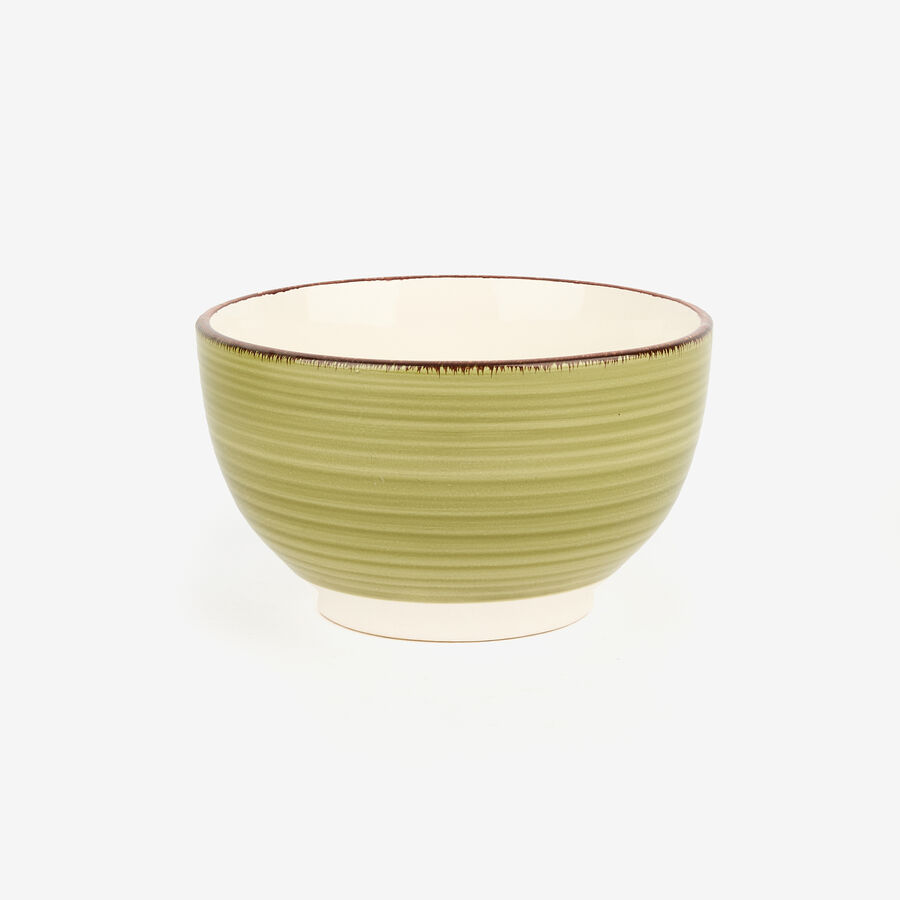 Bol de gres verde Bernal &Oslash;14x8cm 65cl