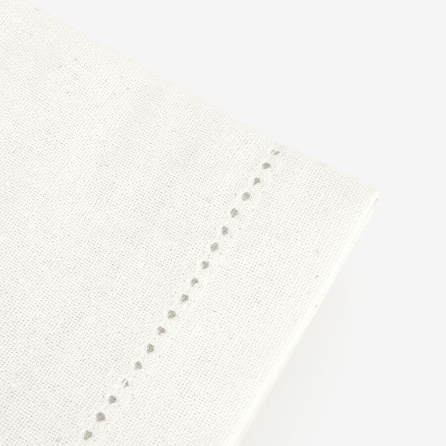 Set de 2 servilletas de algodón blanco Vainica43x43cm