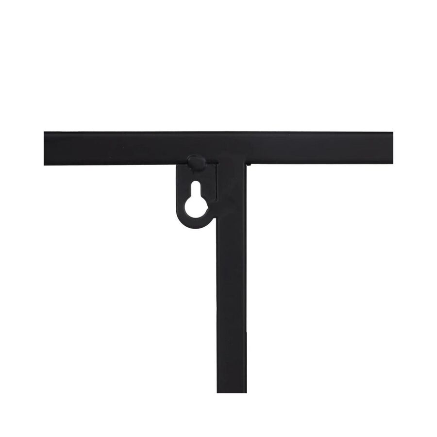 Estanter&iacute;a de metal negro Calista 65x25x110cm
