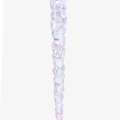 Decoraci&oacute;n de &aacute;rbol de Navidad de l&aacute;grima de hielo rosa 18cm
